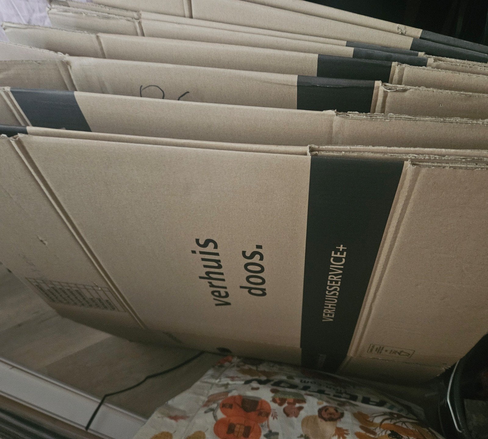 9 verhuisdozen gratis af te halen, Ophalen, Doos, 40 tot 60 cm, Opvouwbaar