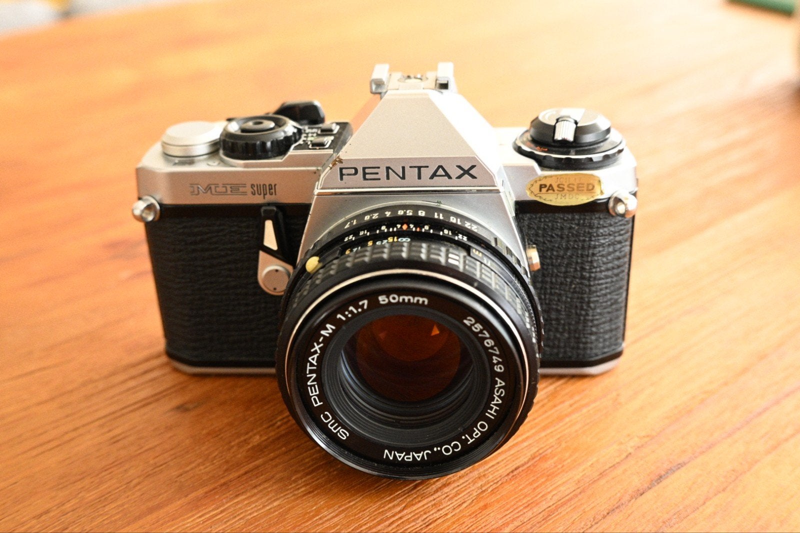 Pentax ME Super met SMC Pentax-M 50mm f/1.7 - Filmcamera, Ophalen, Gebruikt, Spiegelreflex, Pentax
