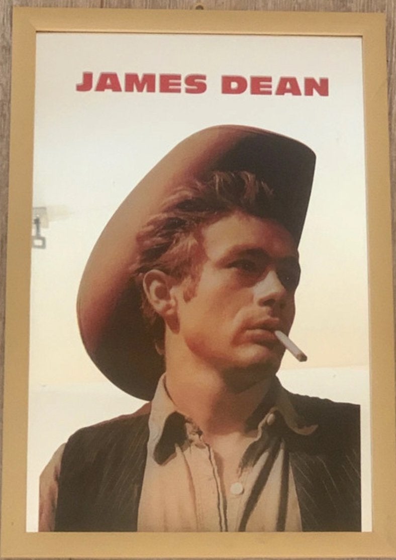 James Dean spiegel lijst, Verzamelen, Ophalen of Verzenden, Zo goed als nieuw, Poster, Artwork of Schilderij
