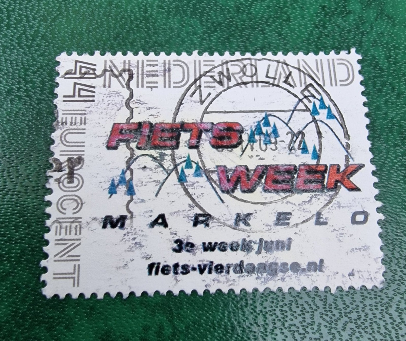 kv1018 persoonlijke postzegel - Fietsweek Markelo 44 Eurocen, Ophalen of Verzenden, Na 1940, Gestempeld