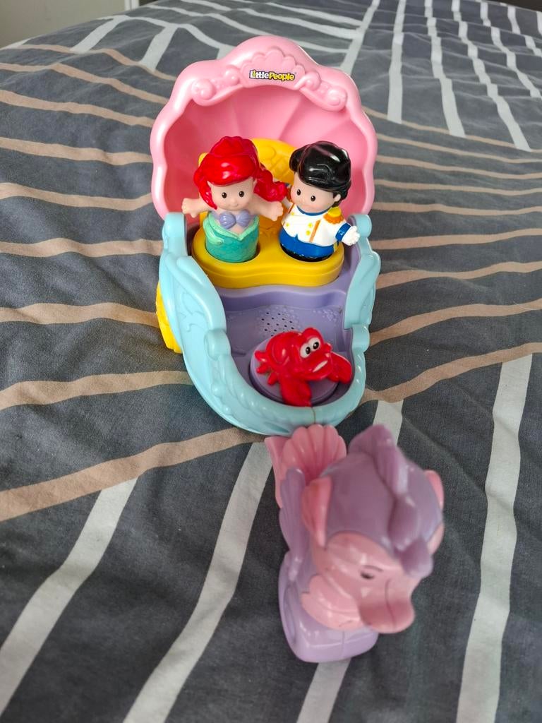 Little People Kleine Zeemeermin Koets met Muziek, Kinderen en Baby's, Speelgoed | Fisher-Price, Ophalen of Verzenden, Gebruikt