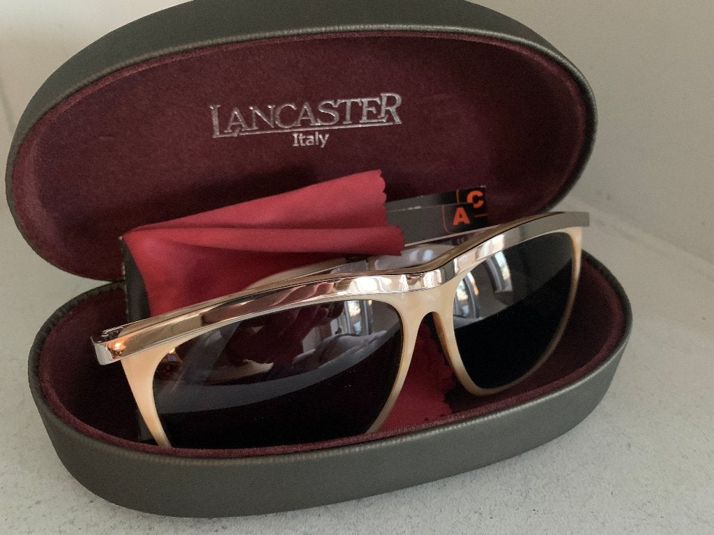 Lancaster Vintage dameszonnebril Inclusief alle certificaten, Overige merken, Zonnebril, Beige, Ophalen of Verzenden