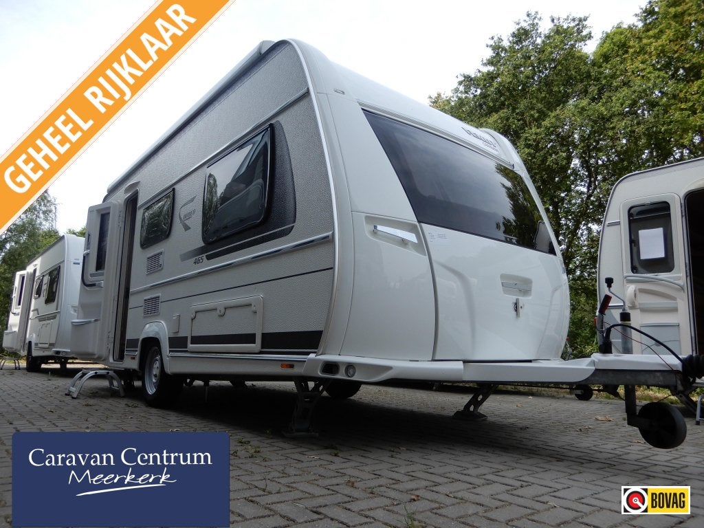 Fendt Bianco Selection 465 TG + E&P +Mover, Caravans en Kamperen, Caravans, Ringverwarming, Standaardzit, Bedrijf, Fendt