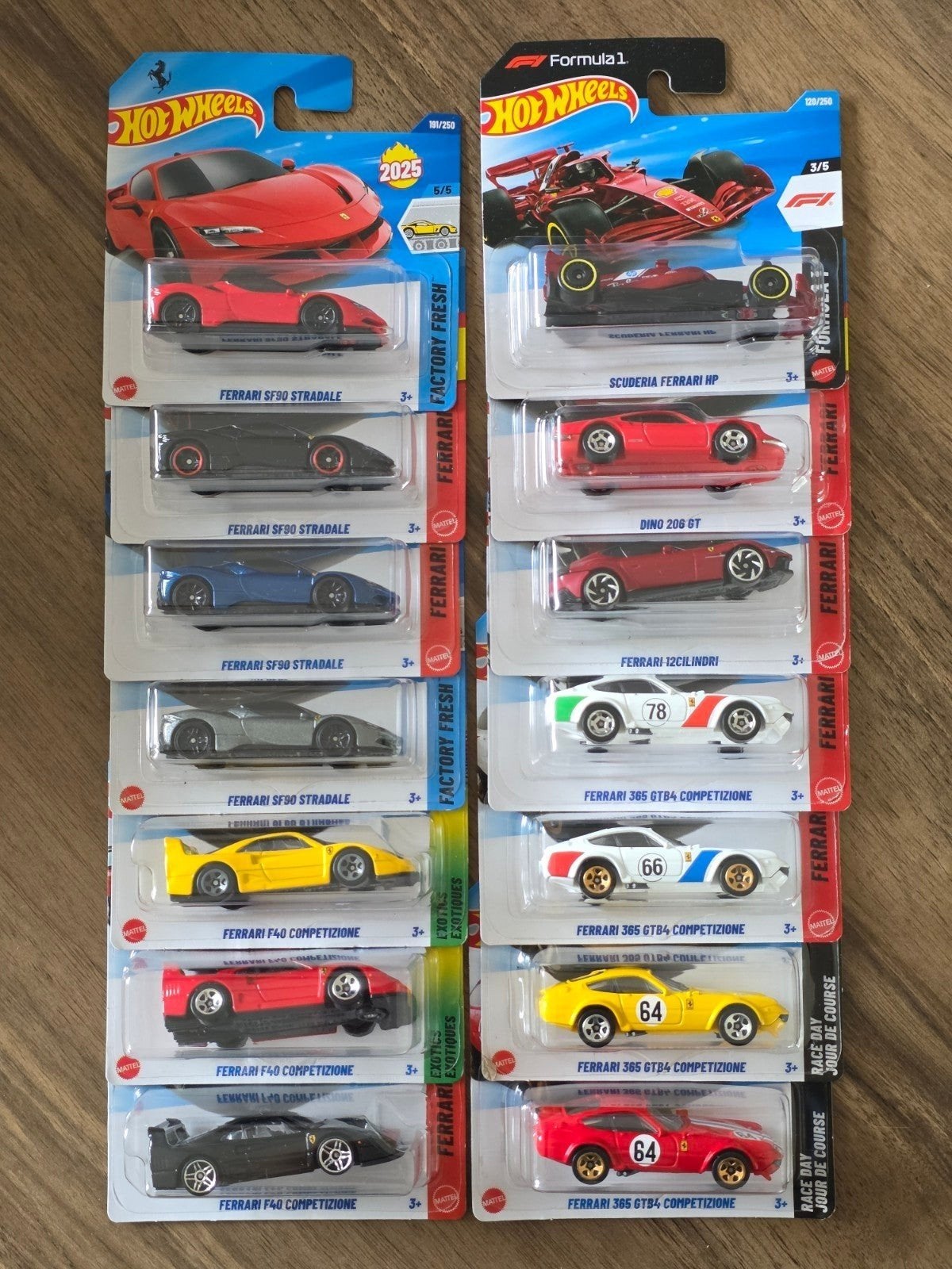 Hot Wheels Ferrari Collectie - 14 stuks, nieuw in verpakking, Ophalen of Verzenden, Nieuw