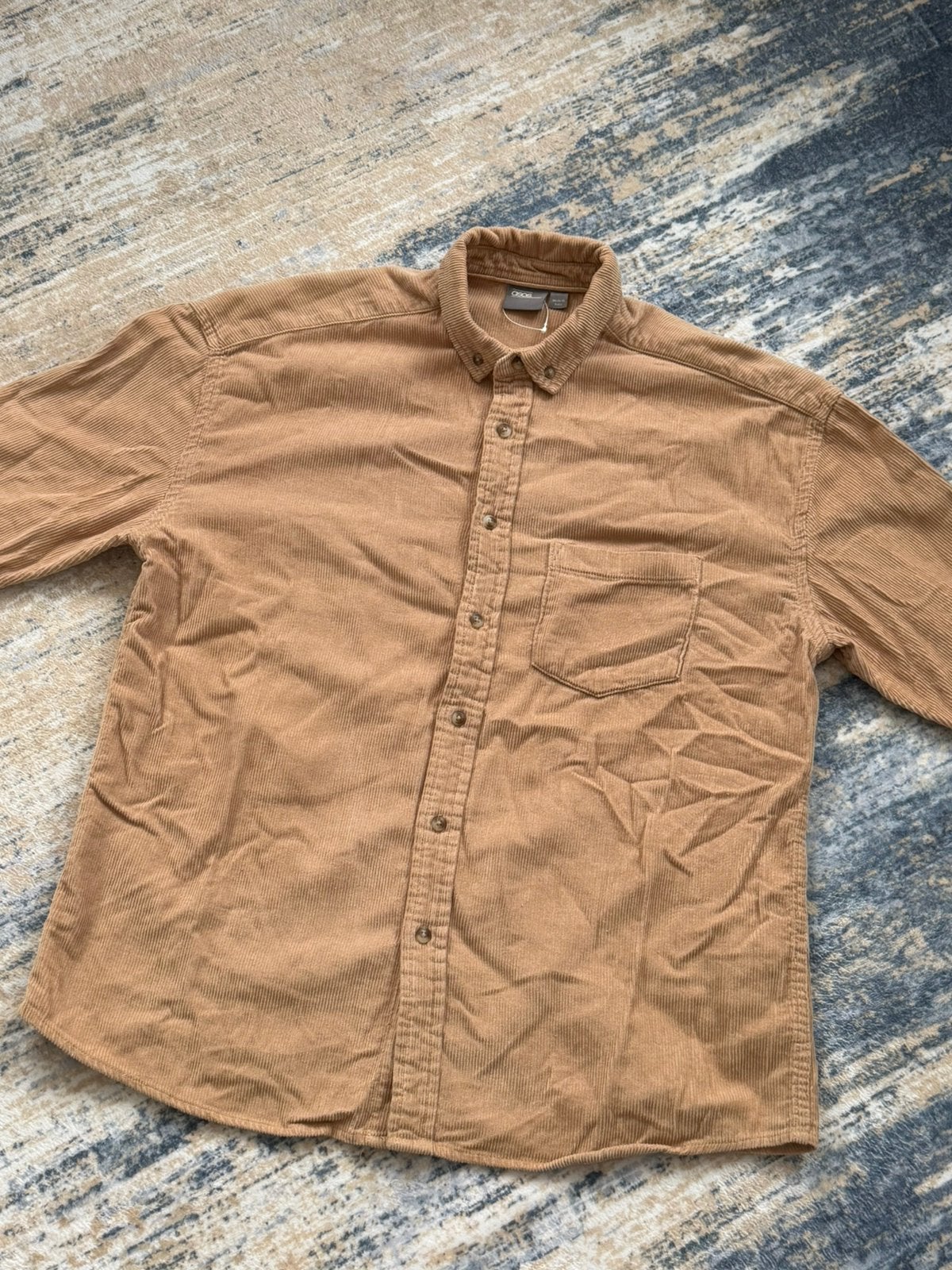 ASOS Corduroy Long-Sleeve Shirt, Ophalen of Verzenden, Nieuw, Bruin, Halswijdte 38 (S) of kleiner