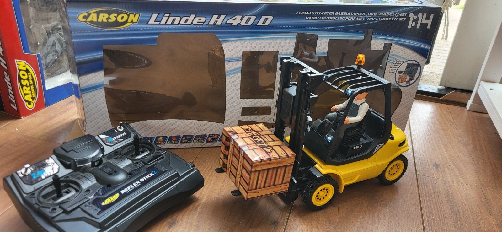 Carson Linde H40 D RC Vorkheftruck 1:14 RTR, Hobby en Vrije tijd, Modelbouw | Radiografisch | Auto's, Elektro, Schaal 1:14, Ophalen of Verzenden
