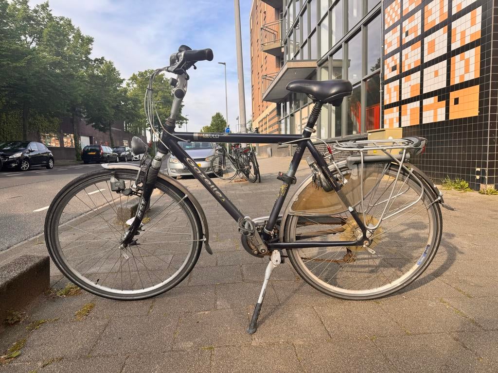 Gazelle fiets met 7 versnellingen en terugtraprem, Ophalen, Terugtraprem, Gebruikt, Versnellingen