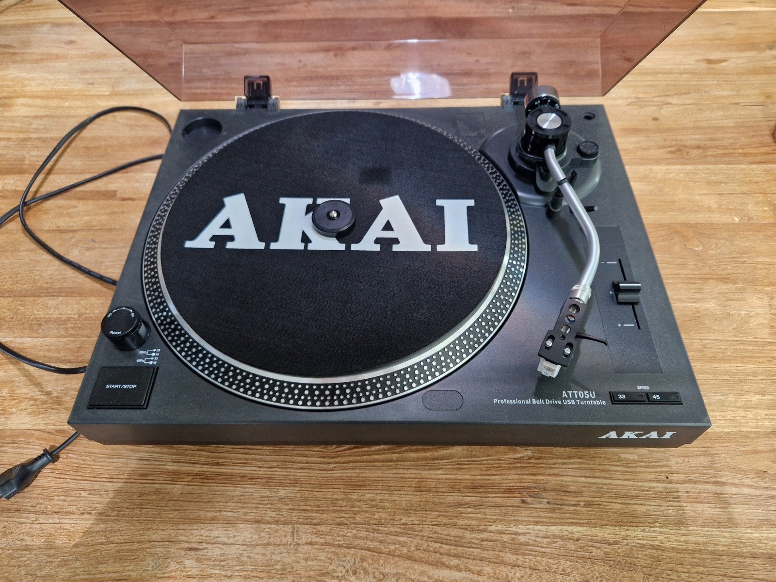 Akai ATT05U Platenspeler - USB Turntable, Gebruikt, Ophalen of Verzenden, USB-aansluiting, Platenspeler