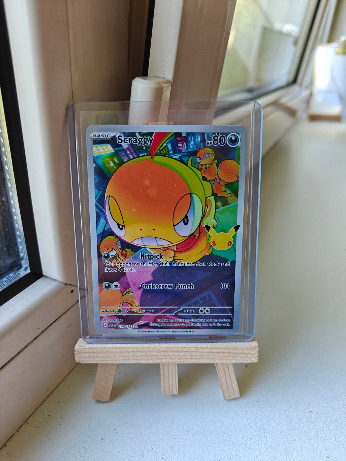 Scraggy #140 Pokemon 30th Celebration, Ophalen of Verzenden