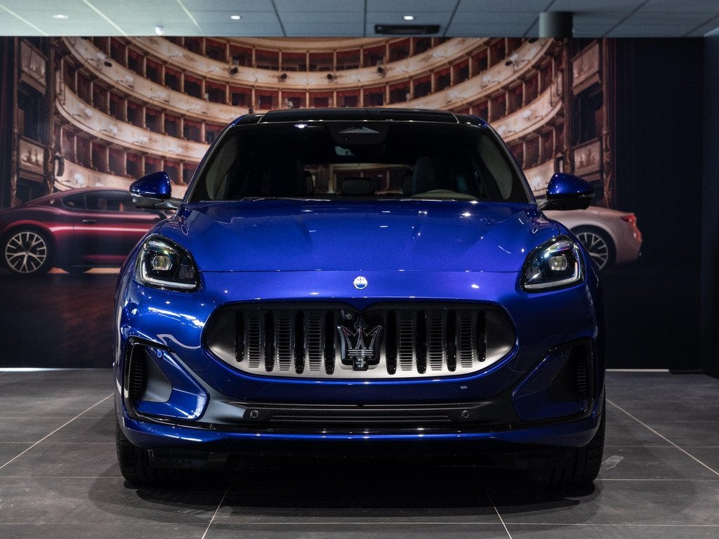 Maserati Grecale AWD Folgore 105kWh | Luchtvering | Sonus Fa, Auto's, Maserati, Automaat, Stof, 1800 kg, Blauw