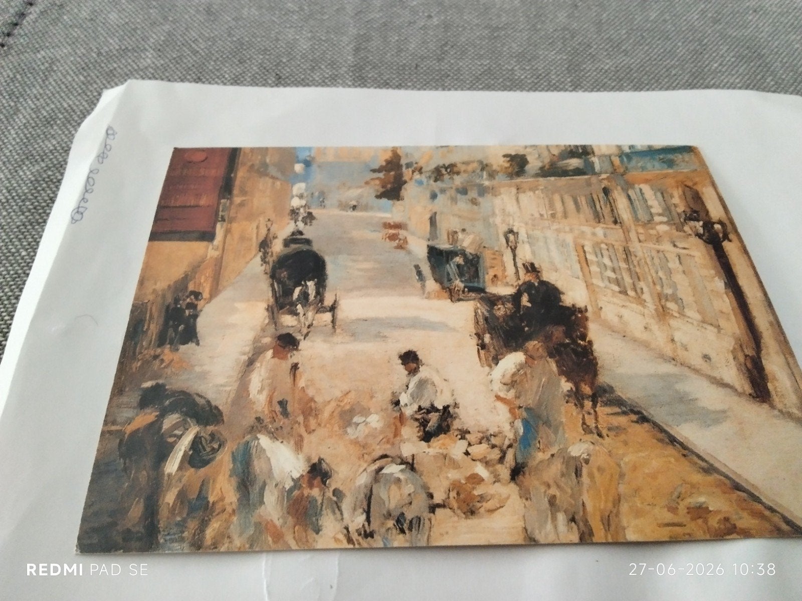 Ansichtkaart Edouard Manet - De stratenmakers,, Ophalen of Verzenden, 1980 tot heden, Ongelopen