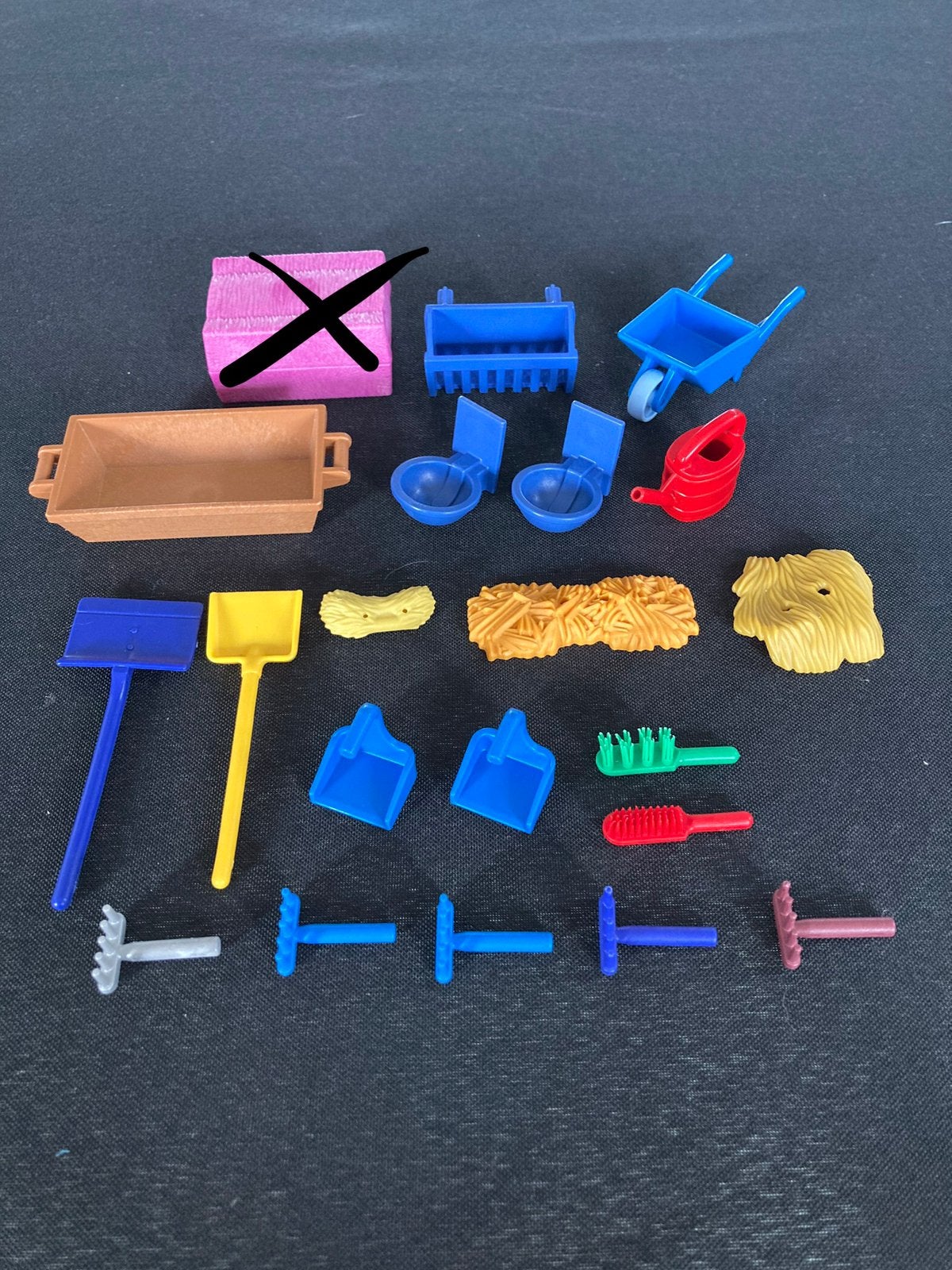 Playmobil kruiwagen, sneeuwschep ed…, Ophalen of Verzenden, Zo goed als nieuw