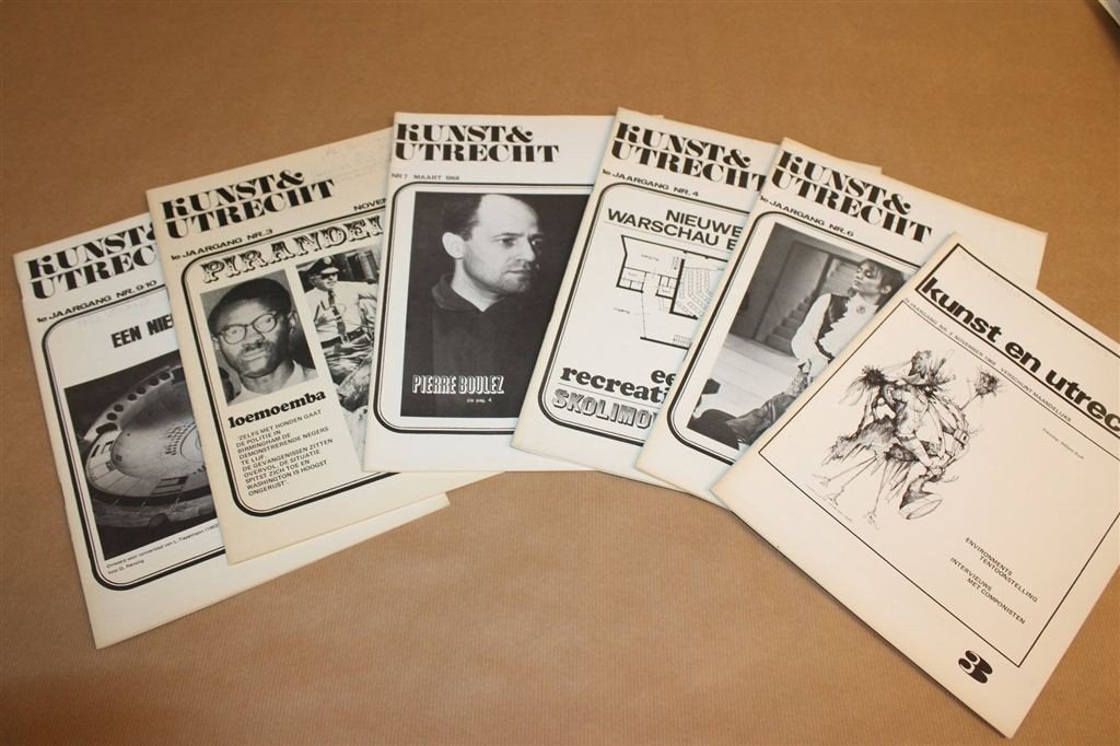 Kunst & Utrecht 1967-1968 — Boulez, Satie — 6 Nummers, Ophalen of Verzenden, Gelezen, Muziek, Film of Tv