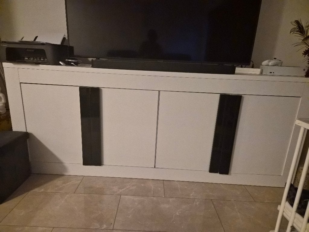 Dressoir zwart wit, Ophalen, Gebruikt