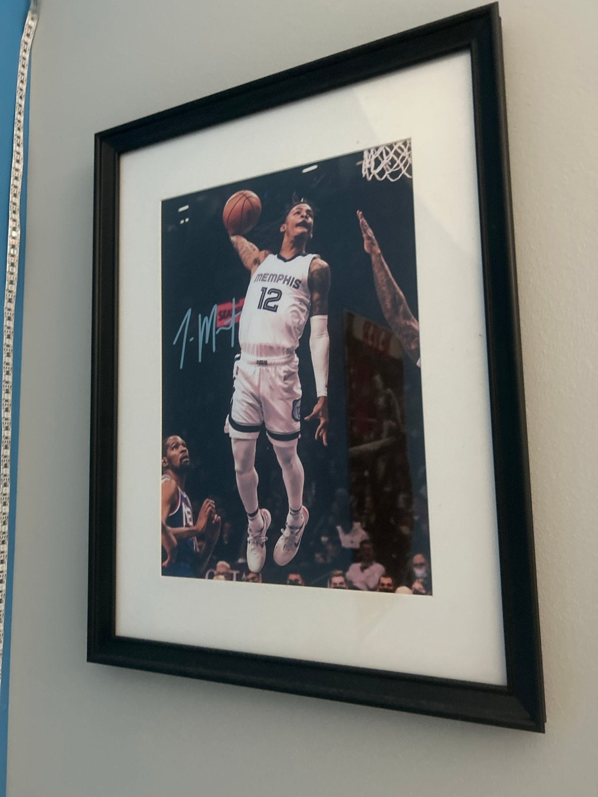 Ja Morant Gesigneerde Foto met Certificaat van Echtheid, Ophalen of Verzenden