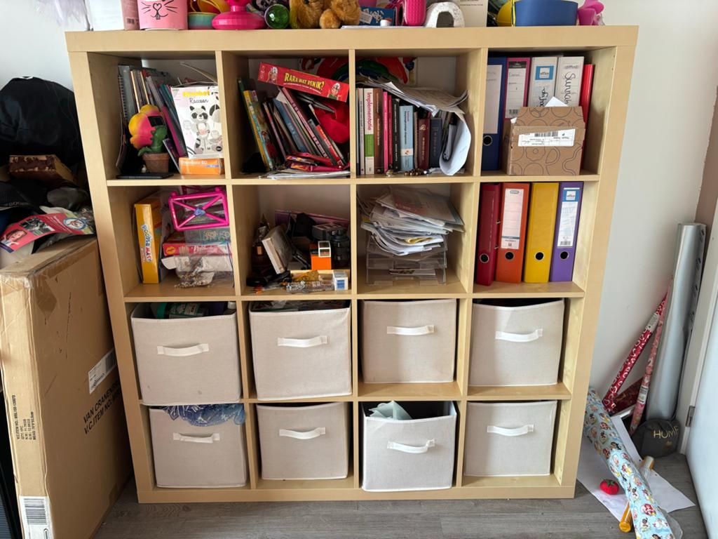IKEA Kallax kast met 16 vakken, Ophalen, Gebruikt