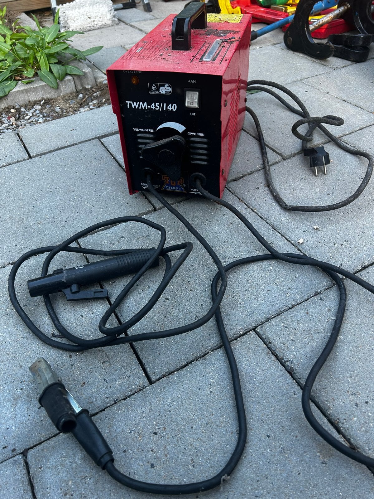 Ferm TWM-45/140 Lasapparaat - Gebruikt, Ophalen of Verzenden, Gebruikt, 150 tot 250 ampère, Elektroden
