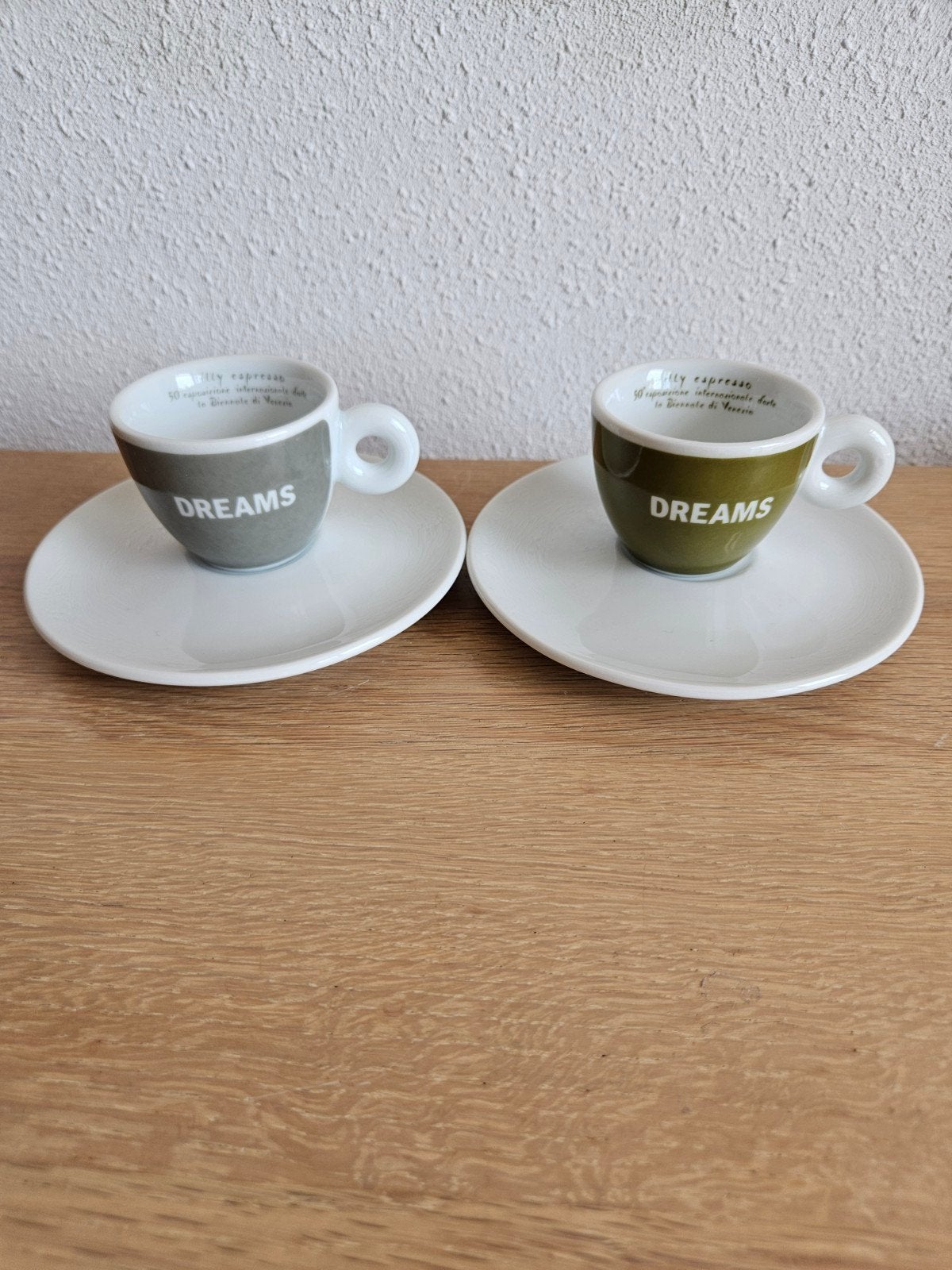 espresso kop/schotel Illy Art Collection Francesco Bonami, Ophalen of Verzenden, Zo goed als nieuw, Porselein, Kop en/of schotel