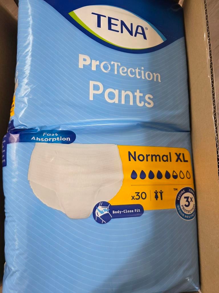 Tena pants/Luierbroekjes 8 pakken a 30 stuks XL, Diversen, Verpleegmiddelen, Ophalen, Nieuw