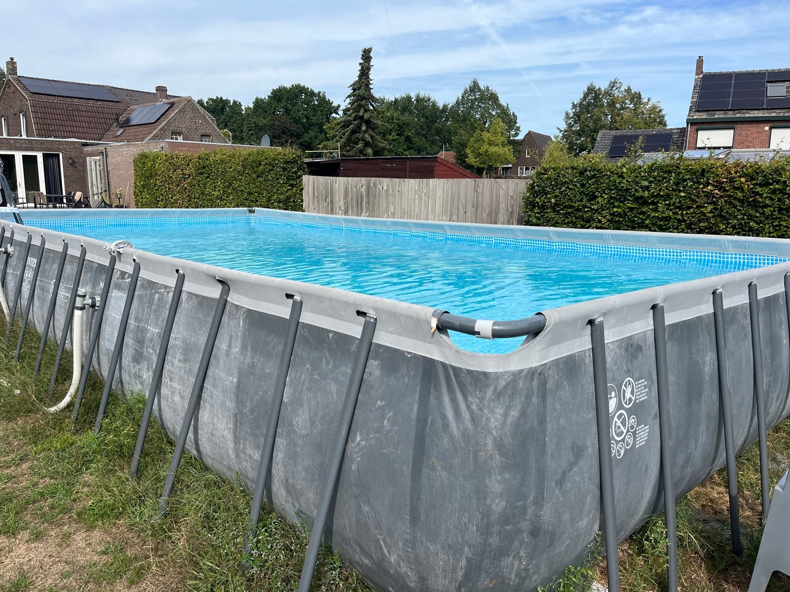 Zwembad 10x5m met pompen en skimmer - Keurig onderhouden, Tuin en Terras, Zwembaden, 300 cm of meer, Zo goed als nieuw, Rechthoekig