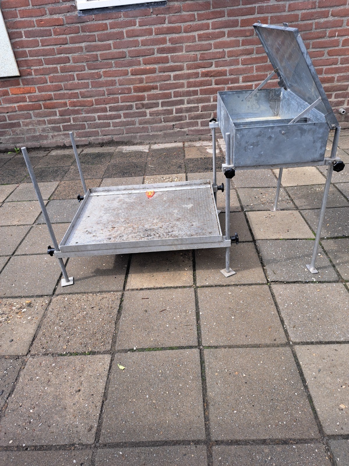 visplateau en aasbak, Ophalen, Gebruikt, Complete set