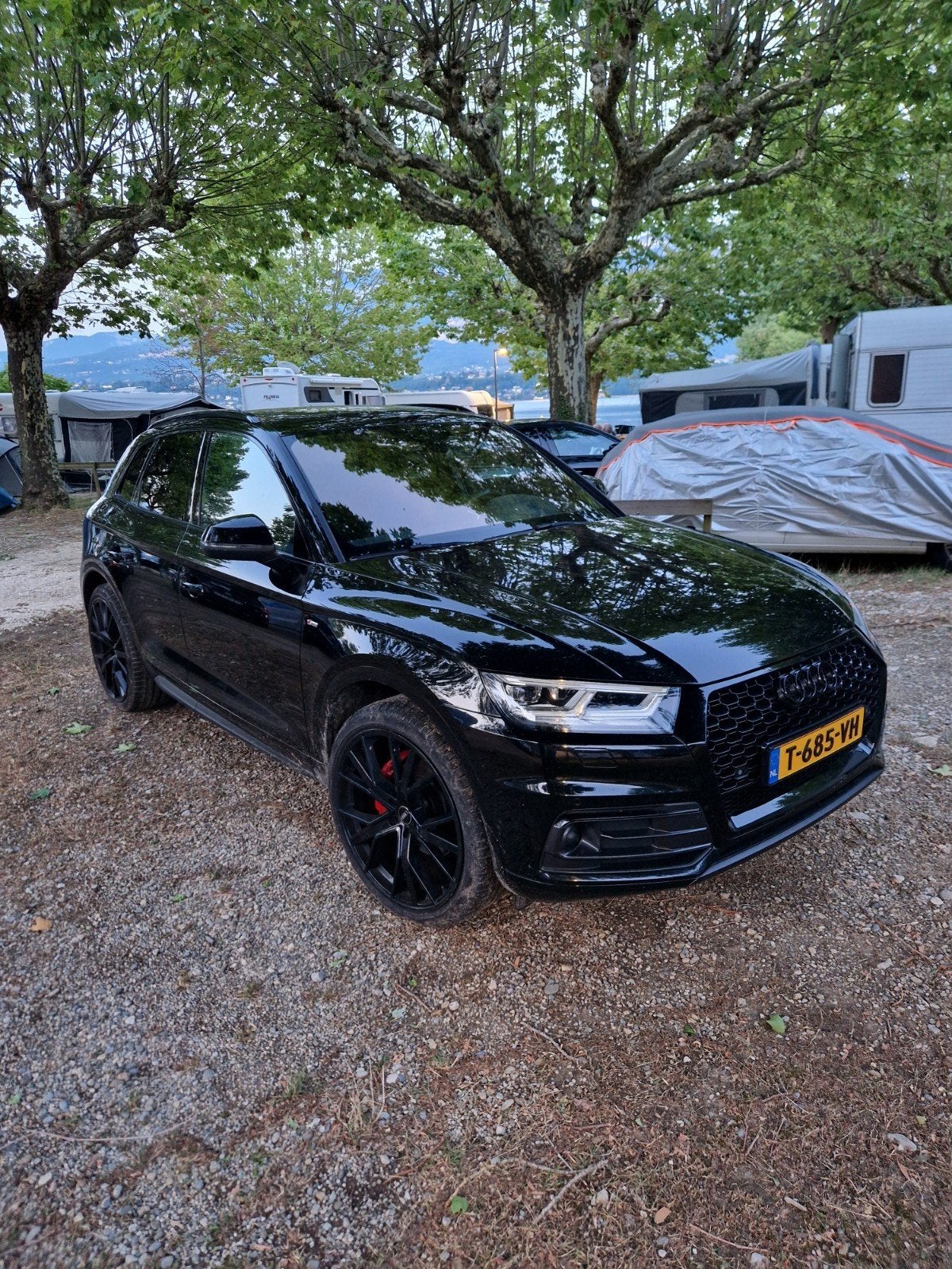 Audi Q5 2.0 Tfsi Quattro 252pk S Tronic 2016 Zwart, Auto's, Lichtsensor, Zwart, 4 cilinders, Zwart