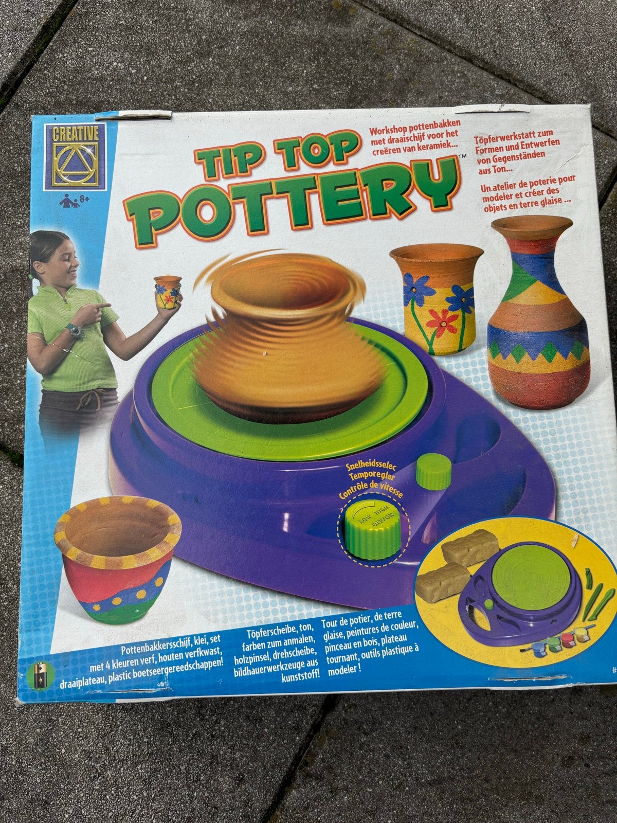 Tip Top Pottery pottenbakker zonder klei, Kinderen en Baby's, Ophalen of Verzenden, Zo goed als nieuw, Knutselen