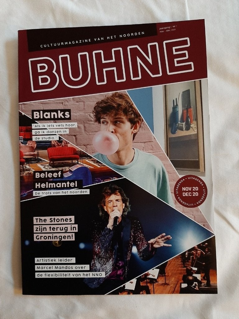 Mick Jagger / Rolling Stones cover BUHNE tijdschrift 2020, Verzamelen, Verzenden, Nieuw, Boek, Tijdschrift of Artikel