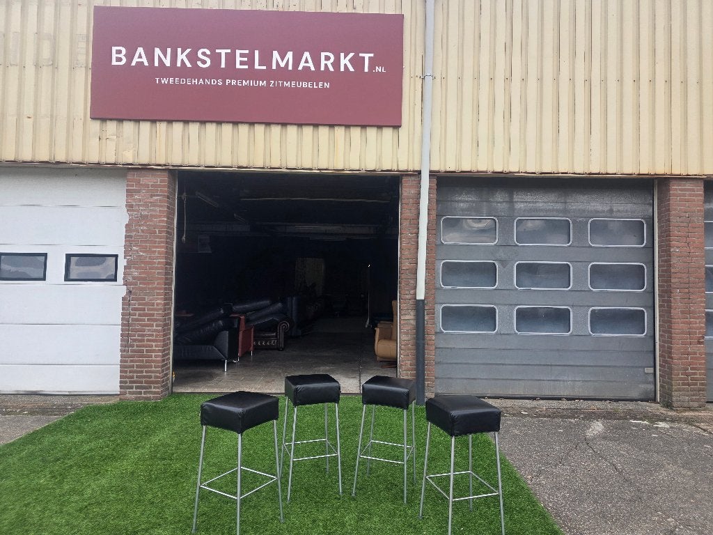 4 Montis  Barstoelen design zwart leer barkrukken, Hout, Verzenden, Geen, Pahest@hotmail.nl