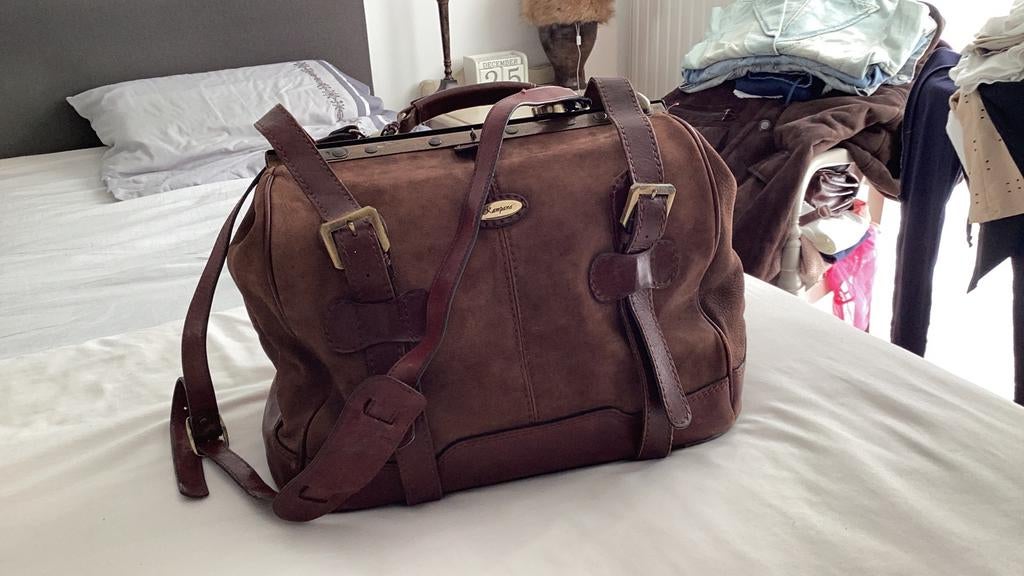KAMPANA dokters tas bruin leer., 40 tot 60 cm, 30 cm of meer, Bruin, Minder dan 35 cm