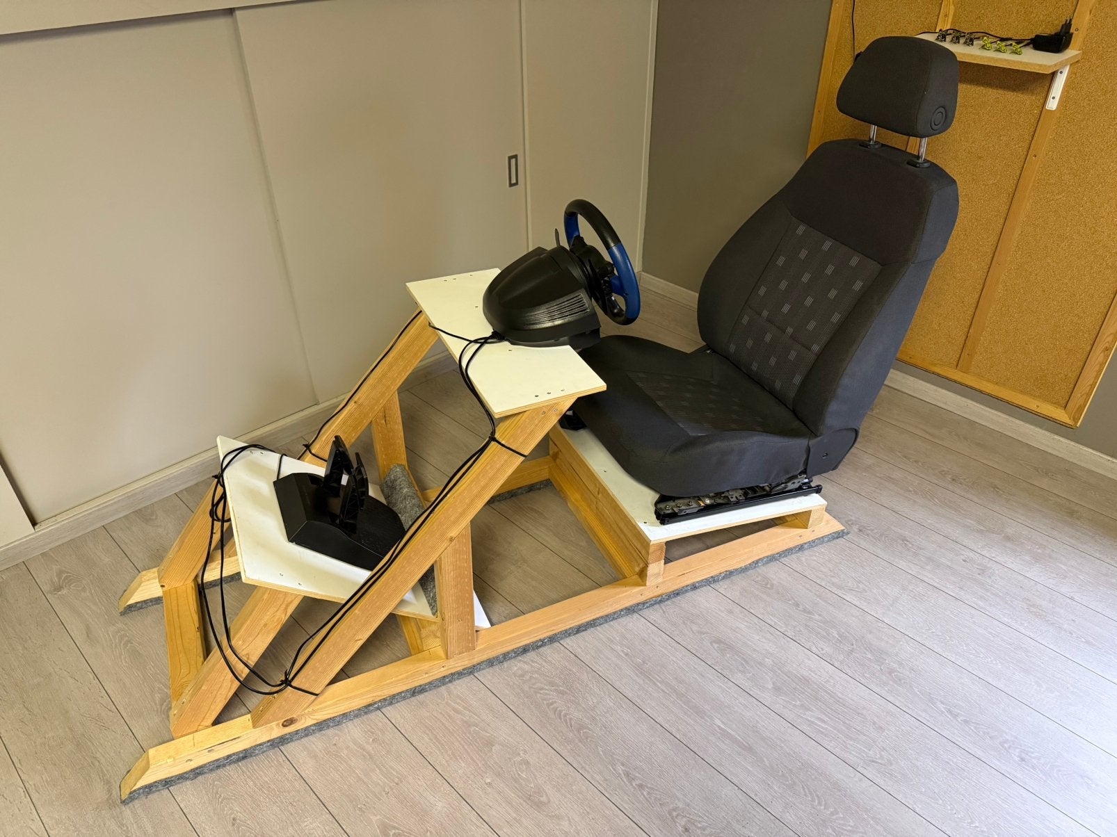 Playseat met Thrustmaster T150, Spelcomputers en Games, Ophalen, Racestoel, PlayStation, Zo goed als nieuw