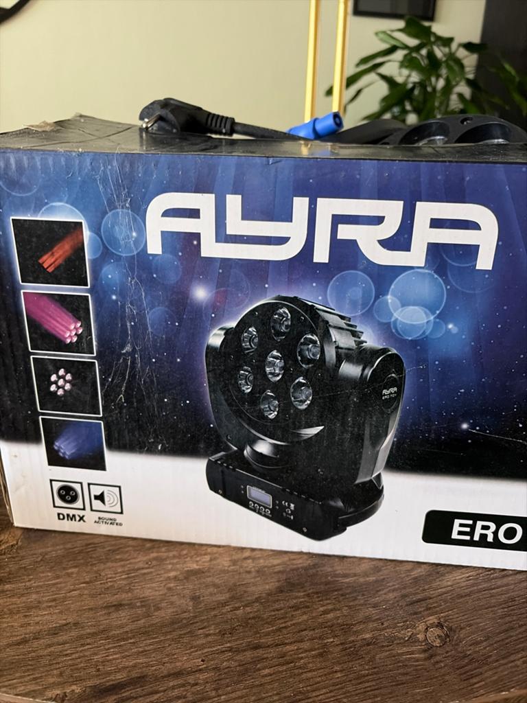 Ayra ERO 706 Moving Head Lichteffect DMX Geluidgestuurd, Muziek en Instrumenten, Ophalen, Zo goed als nieuw, Licht, Geluidgestuurd