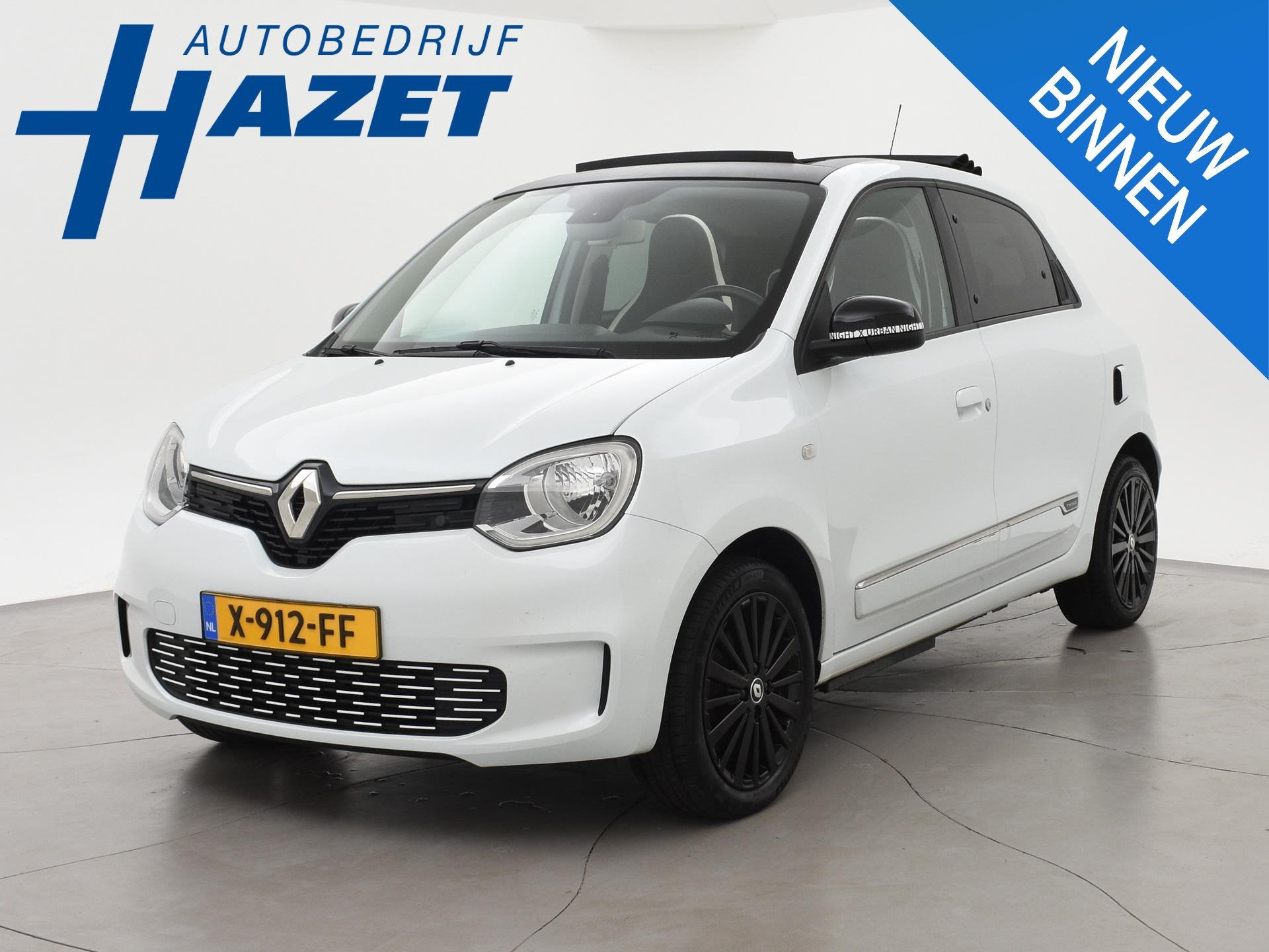 Renault Twingo Z.E. R80 E-TECH OPEN DAK SÉRIE LIMITÉE URBA, Auto's, Automaat, Leder en Stof, Wit, Origineel Nederlands