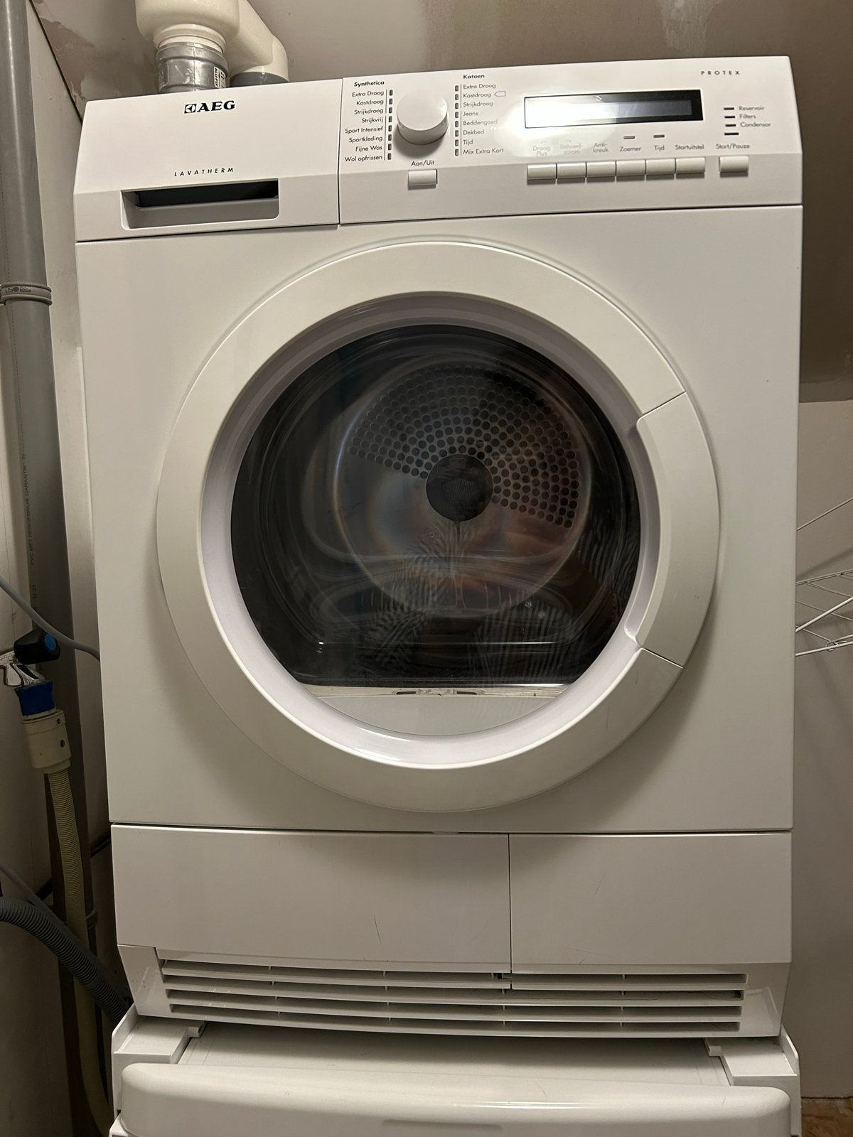 AEG Lavatherm wasdroger - Condensdroger, Witgoed en Apparatuur, Ophalen, 6 tot 8 kg, Gebruikt, Voorlader