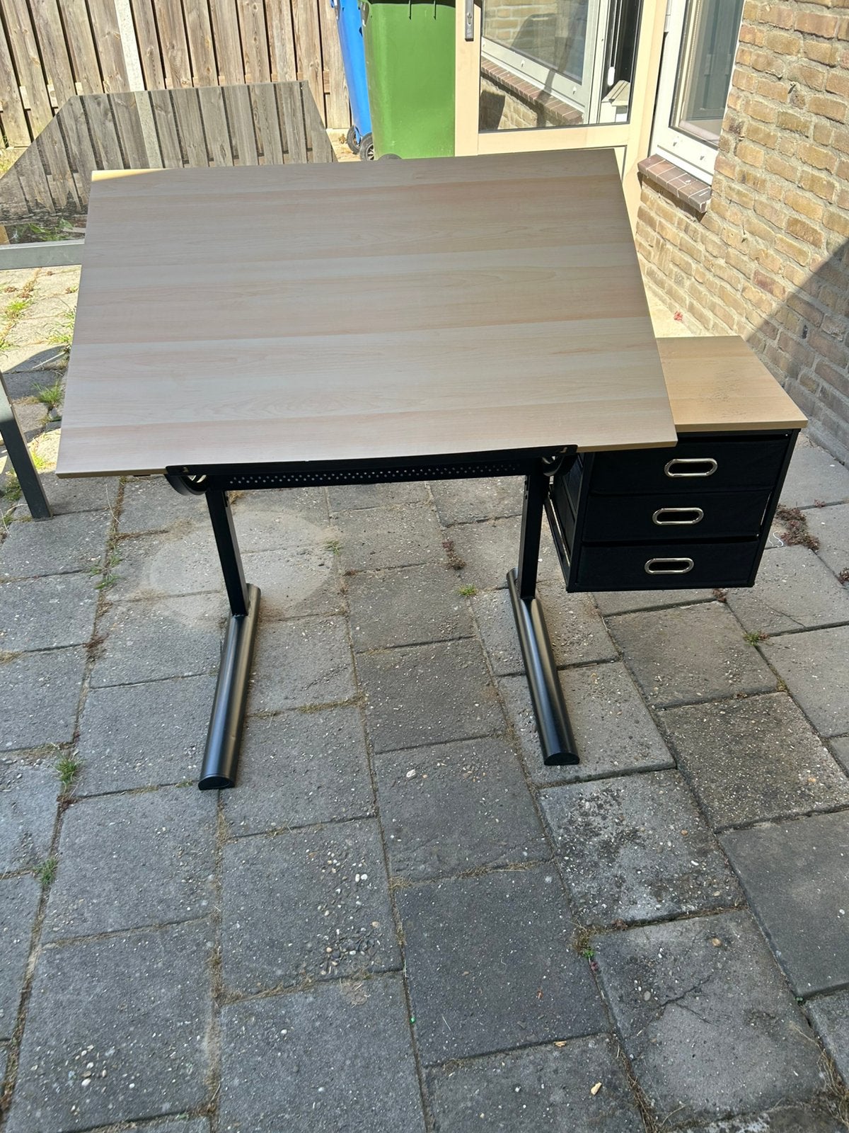Bureau/tekentafel 120/60 en 78 hoog en schuin verstelbaar, Ophalen, Zo goed als nieuw, Minder dan 130 cm