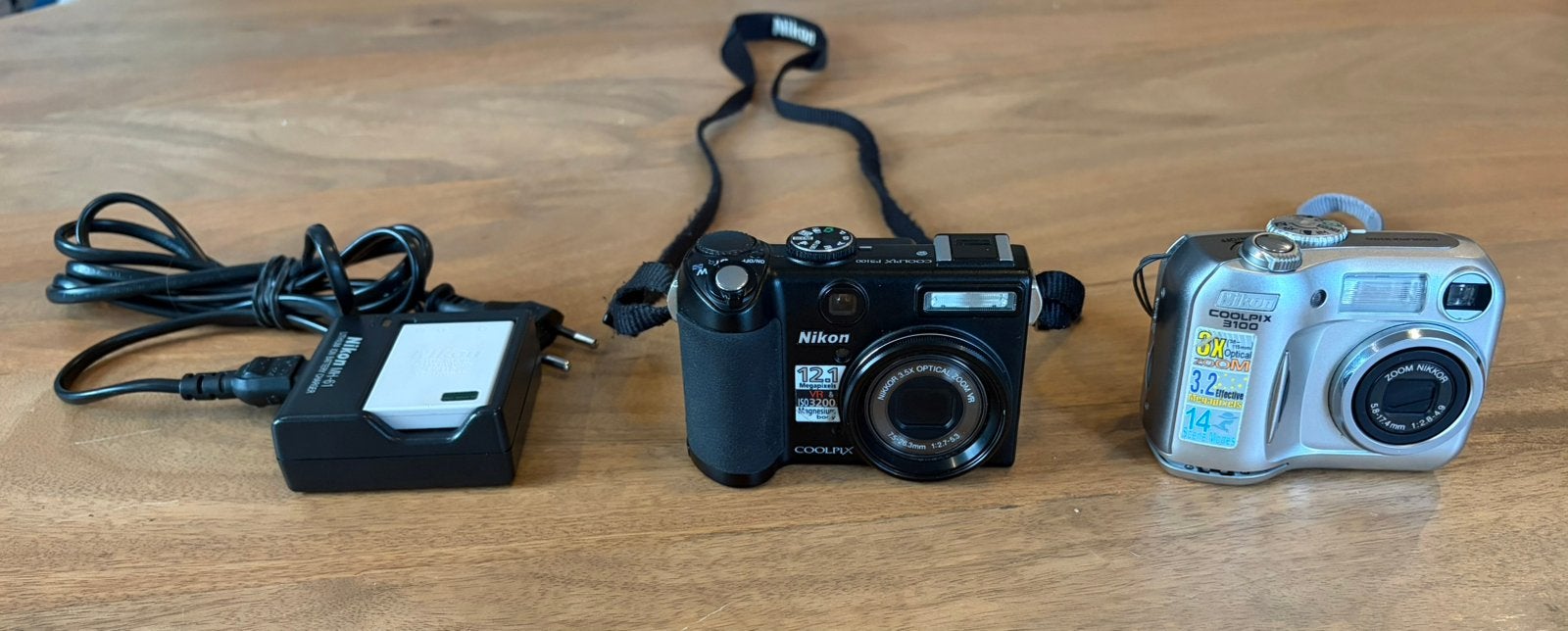 Nikon Coolpix 3100 + P5100 Y2K camera’s (defect), Ophalen of Verzenden, Niet werkend, Nikon