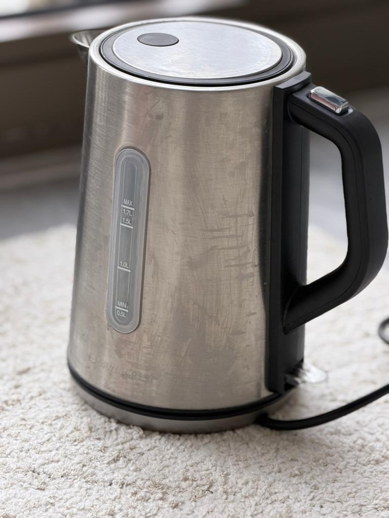 Silvercrest RVS Waterkoker - 1.7L, 1 tot 2 liter, Ophalen of Verzenden, Zo goed als nieuw, Rvs