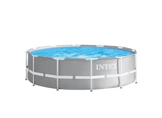 Intex zwembad 366 x 99 cm met zandfilter en zoutwatersysteem, Ophalen, Gebruikt, 80 tot 120 cm, Rond