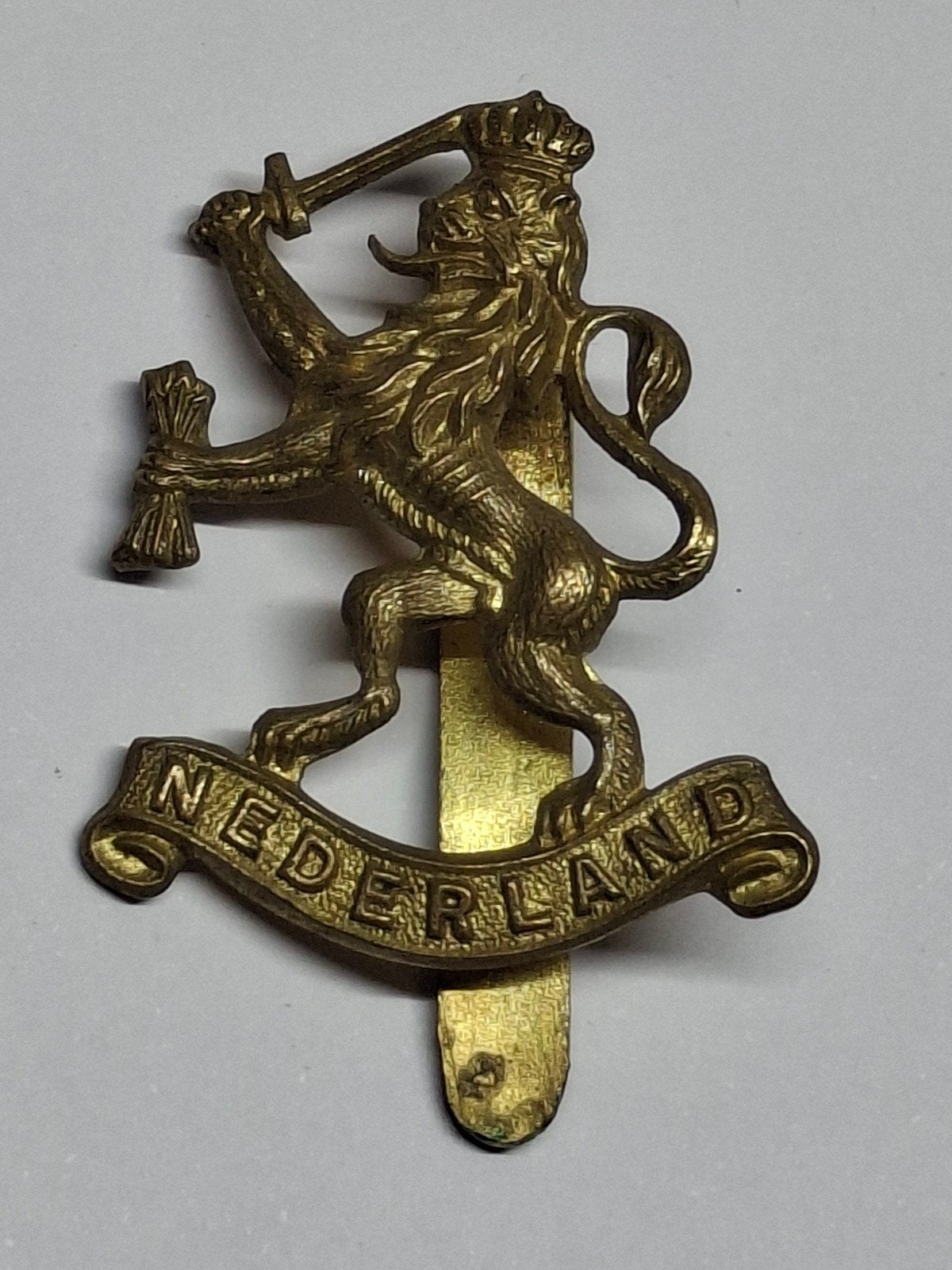 petleeuw prinses irene brigade WWII, Verzamelen, Ophalen of Verzenden, Landmacht, Nederland, Embleem of Badge