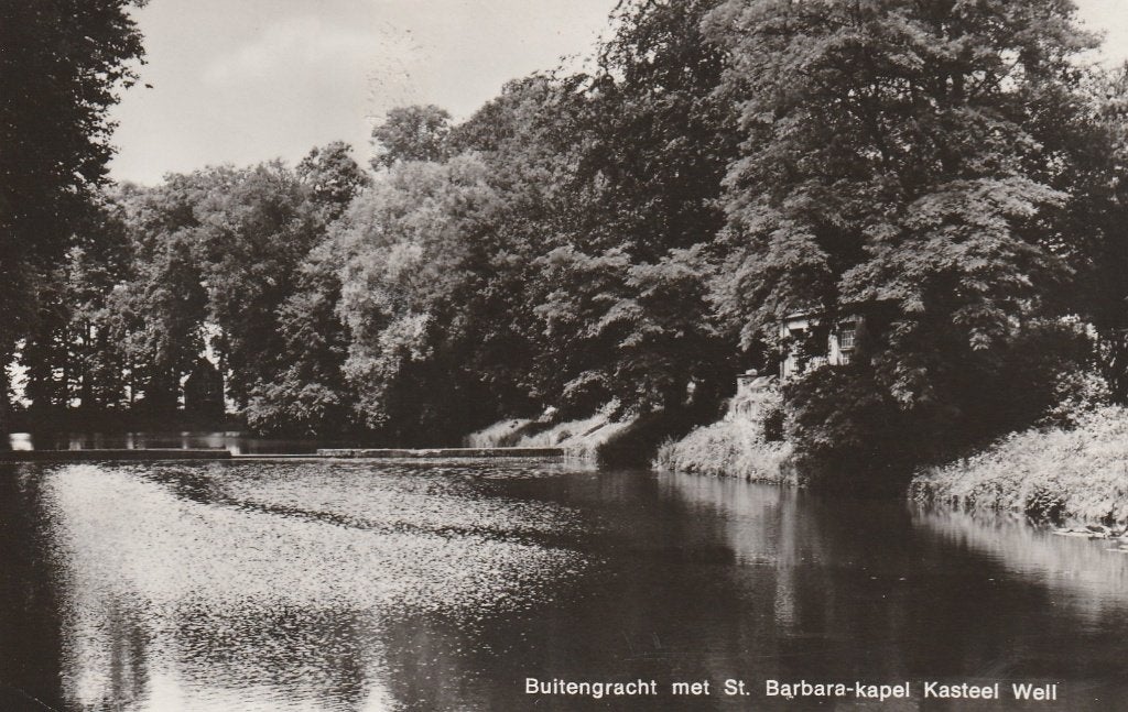 WELL Kasteel Buitengracht met St, Barbara Kapel, Verzamelen, Verzenden, 1960 tot 1980, Gelopen, Limburg