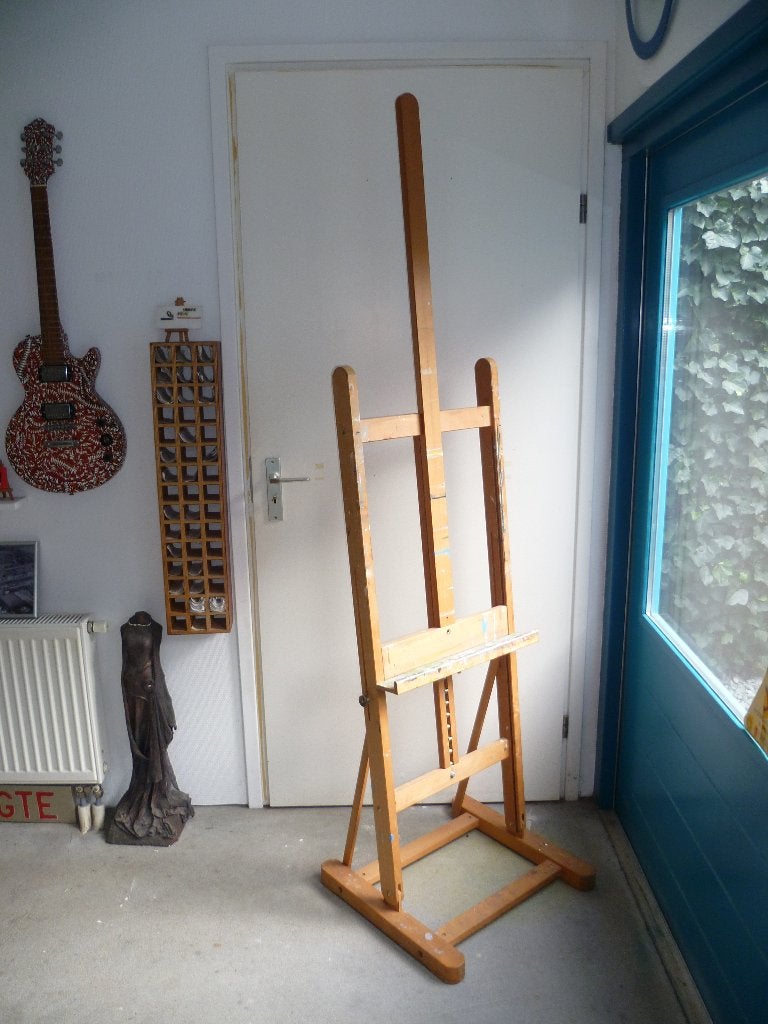 }}} Schildersezel Atelierezel Mabef Easel, Hobby en Vrije tijd, Ophalen, Gebruikt, Ezel