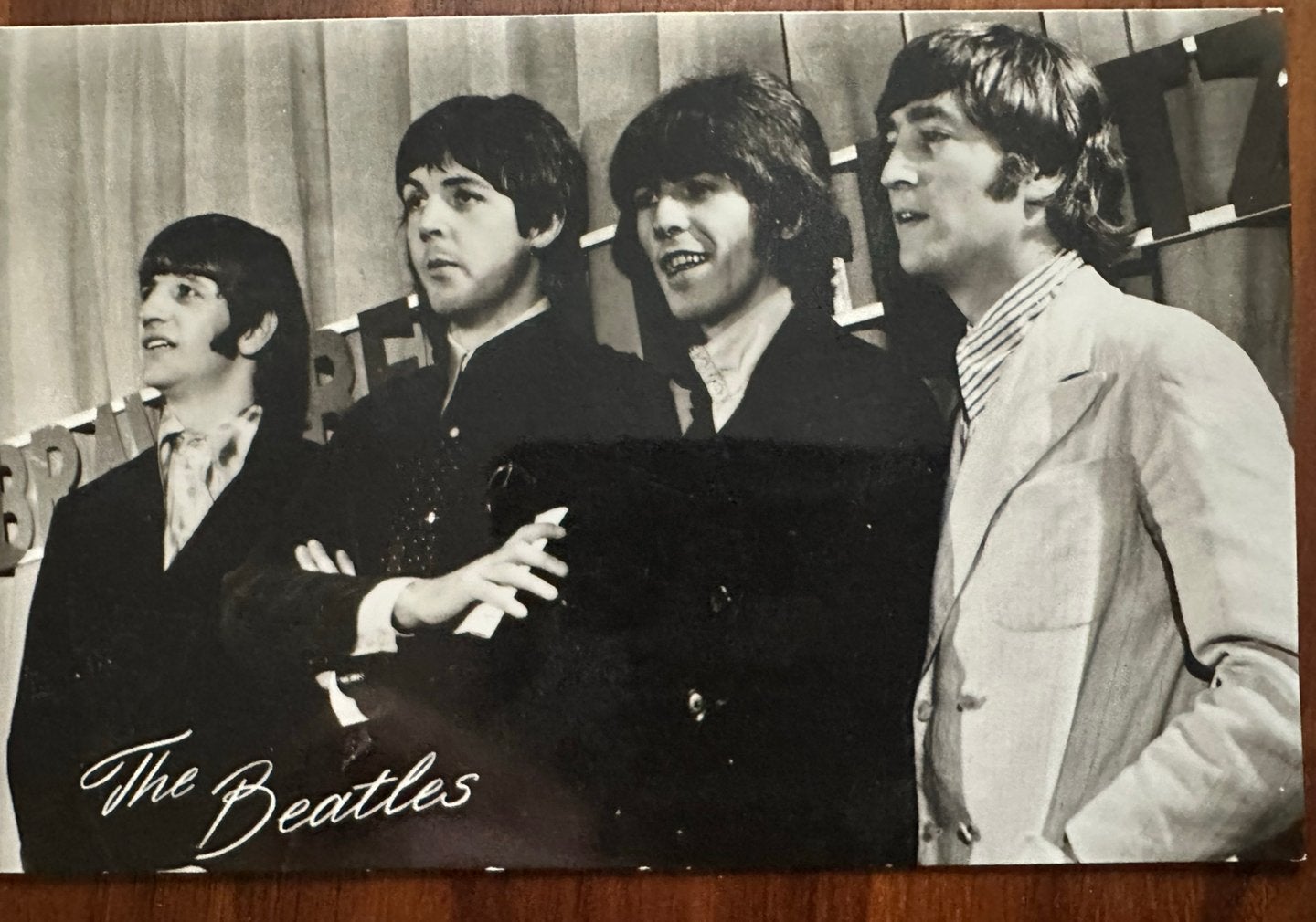 The Beatles aanzichtkaart, Ophalen of Verzenden, 1960 tot 1980, Zo goed als nieuw, Overige onderwerpen