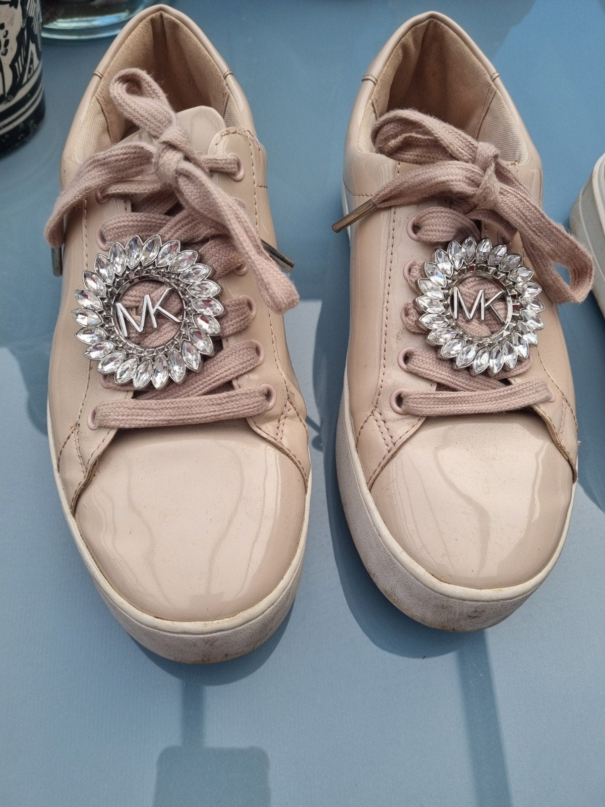 Michael Kors Sneakers Beige met Strass Maat 38, Michael Kors, Beige, Ophalen of Verzenden, Sneakers of Gympen