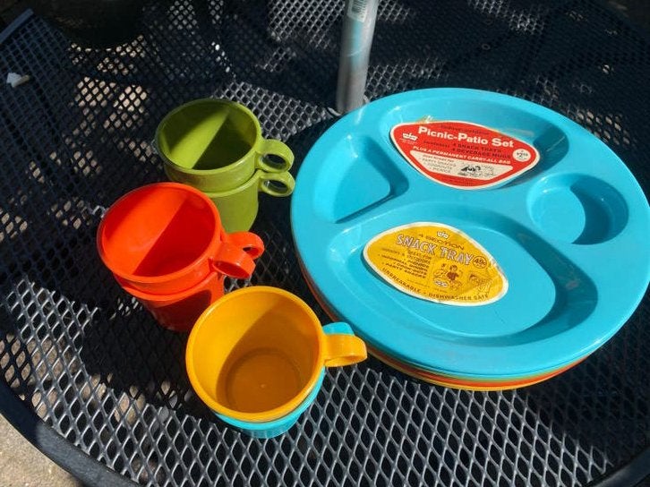 Vintage Picknick  Set uit Amerika, Overige materialen, Gebruikt, Ophalen of Verzenden, Overige stijlen