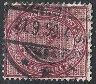 D 22 - 1875 - Duitse Reichs Post - 2 M, Ophalen of Verzenden, Overige landen, Gestempeld