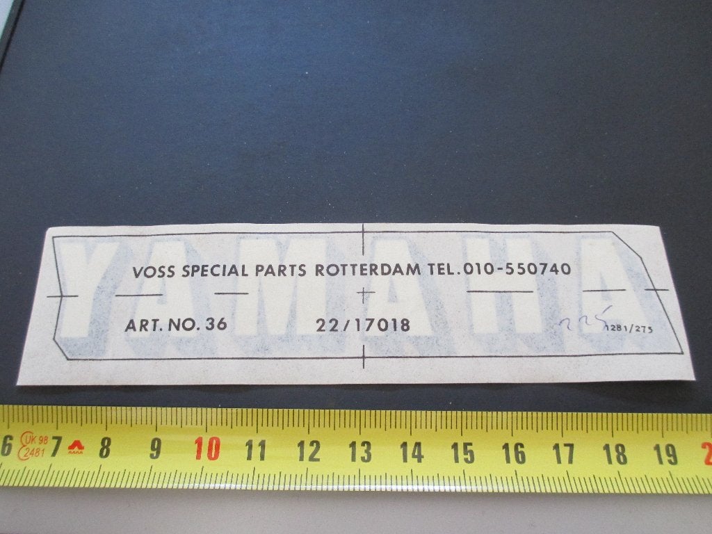 sticker Decal  YAMAHA, Verzamelen, Ophalen, Zo goed als nieuw
