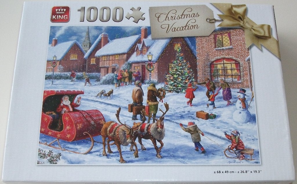 Puzzel *** CHRISTMAS VACATION *** 1000 stukjes Christmas Col, Ophalen of Verzenden, 500 t/m 1500 stukjes, Zo goed als nieuw, Legpuzzel