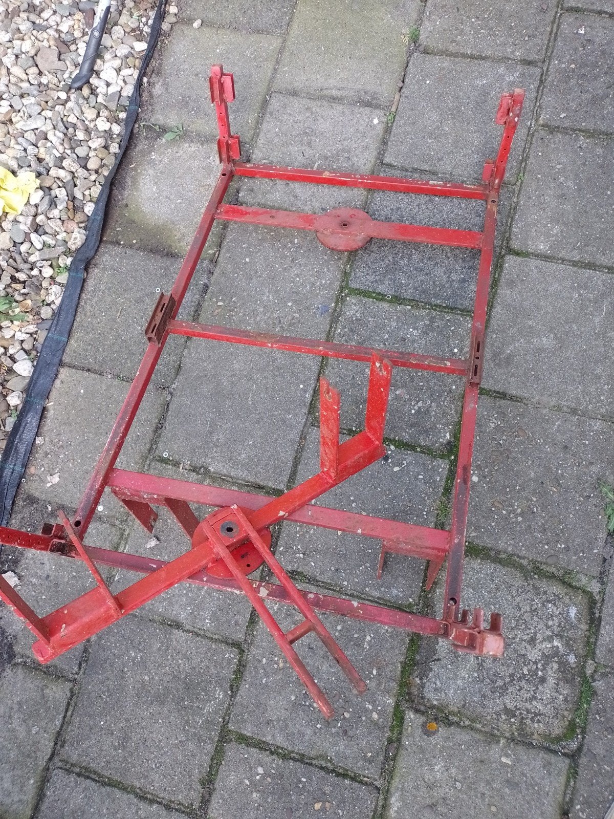 Robuust bolderkar frame - Rood, Ophalen, Gebruikt