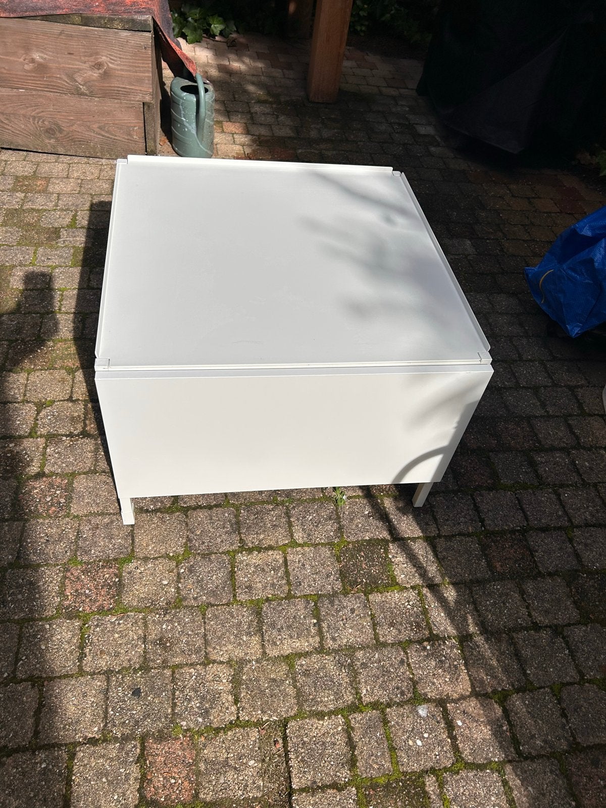 IKEA ENHET droger/wasmachineonderstel, wit, 60x62x45 cm, Ophalen, Zo goed als nieuw