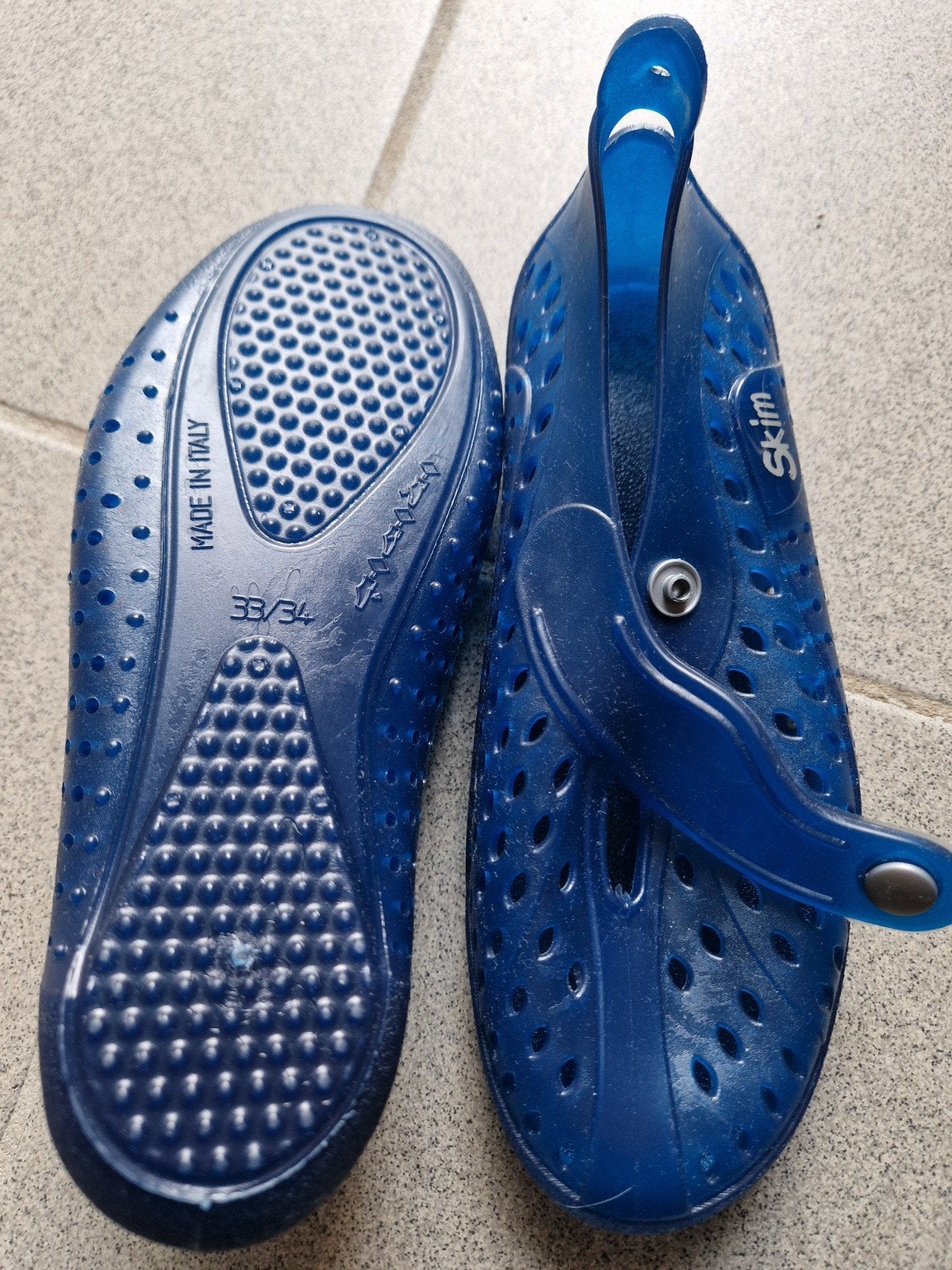 Skim waterschoenen, maat 33/34, blauw, Ophalen, Gebruikt, Jongen of Meisje, Overige typen